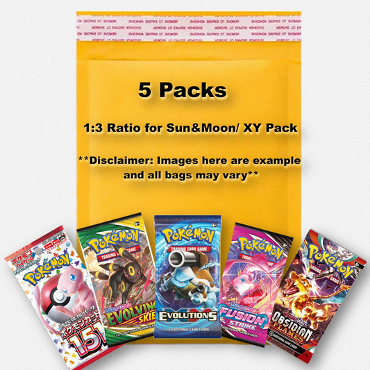 5 Pokemon Pack Bag